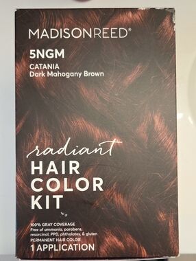 Madison Radiant Hair Color Kit — Dark Mahogany Brown with Red Highlights